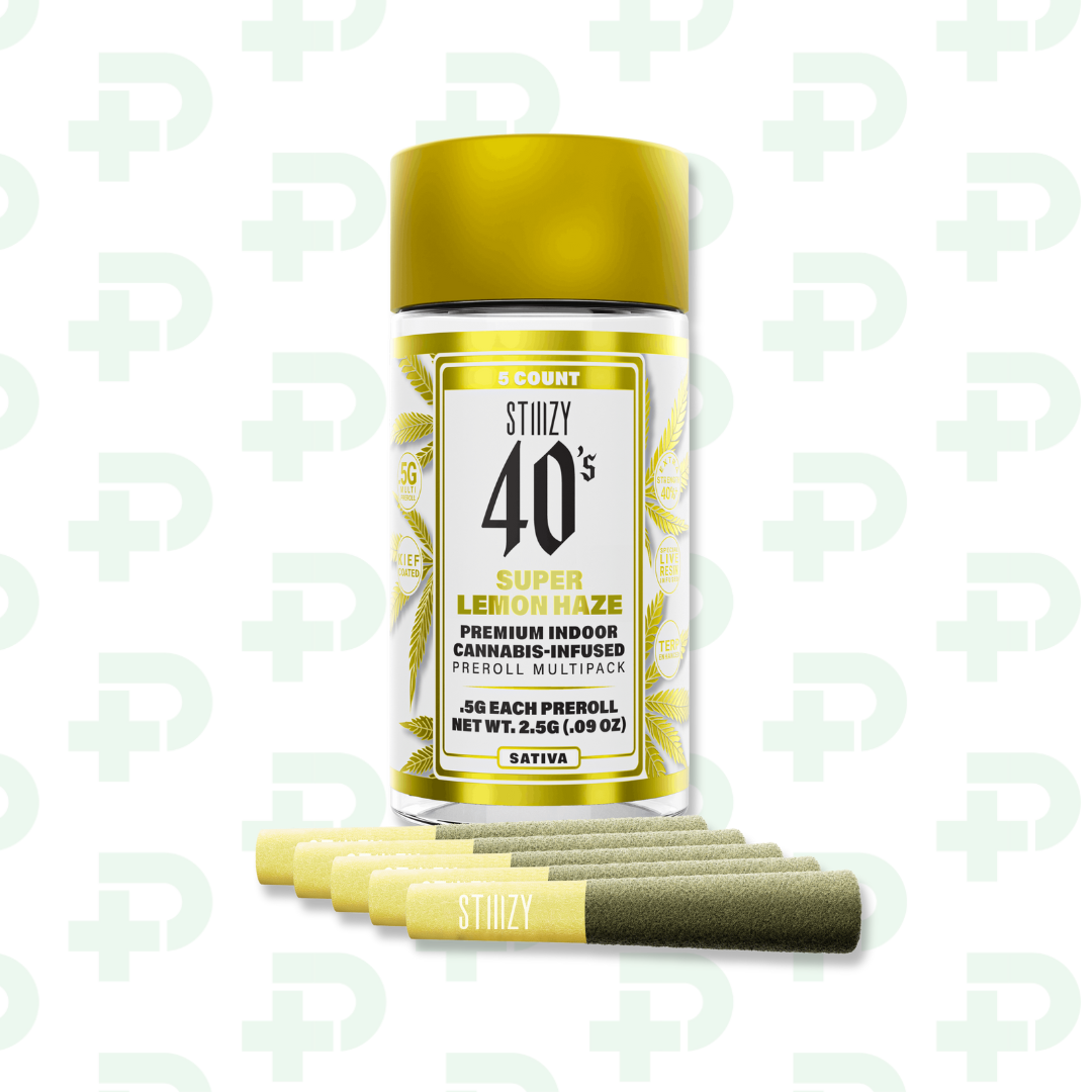Photograph of product: Stiiizy 5 Pack Prerolls - Super Lemon Haze
