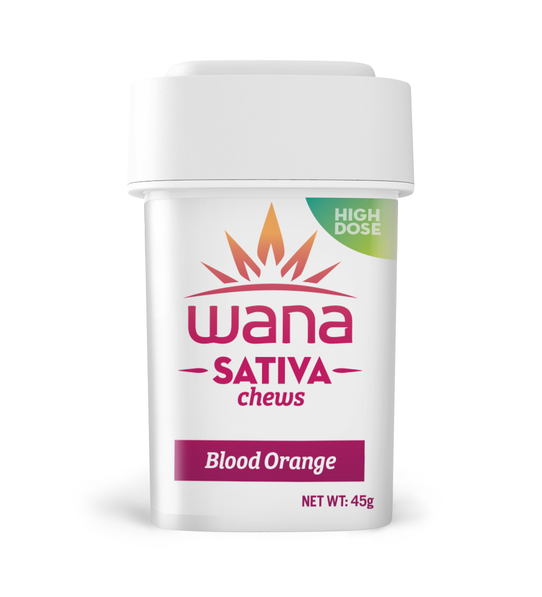 Photograph of product: High Dose Blood Orange Oui'd Chews | 10 x 40 mg