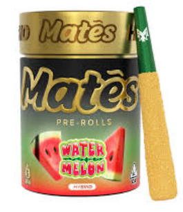 Photograph of product: WATERMELON GELATO .6G 5 PACK LIVE RESIN INFUSED PREROLLS - 3 G - 5 PACK