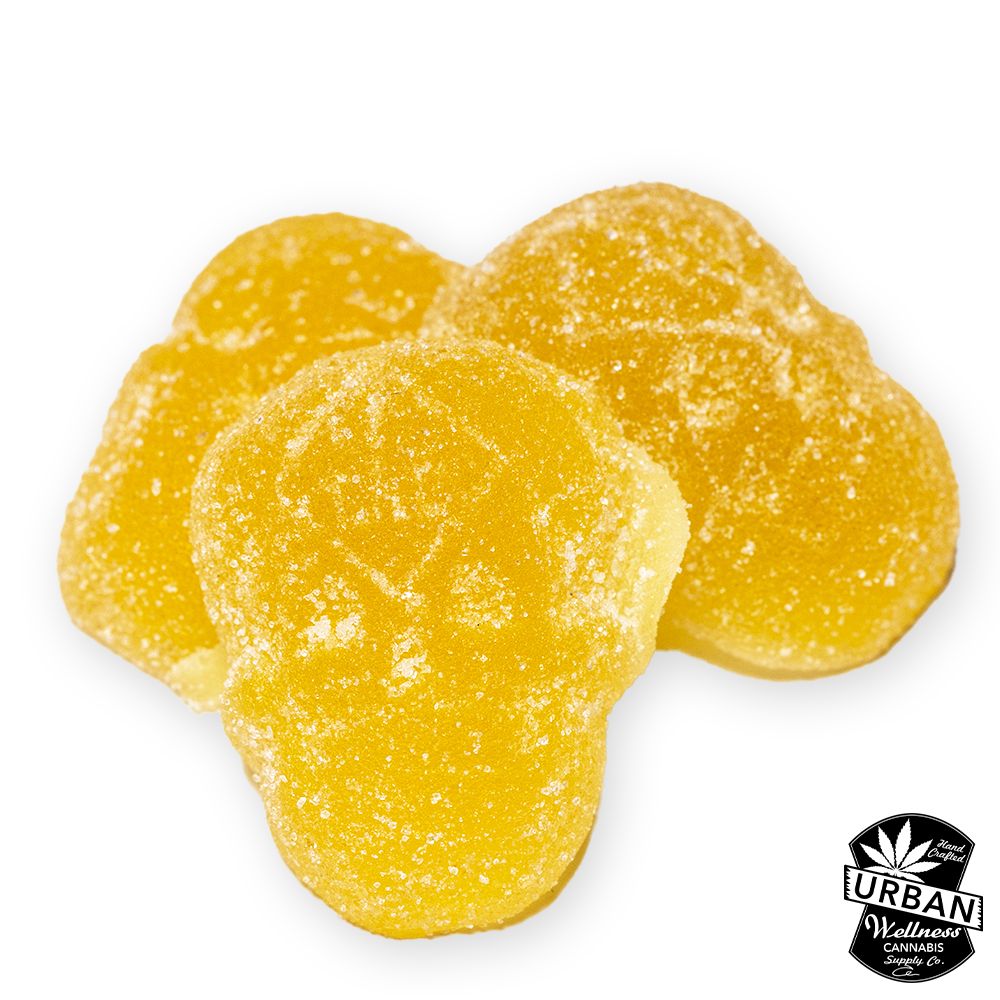 Photograph of product: Urban Wellness - Sugar Skulls - Sour Lemon - 100mg (H)