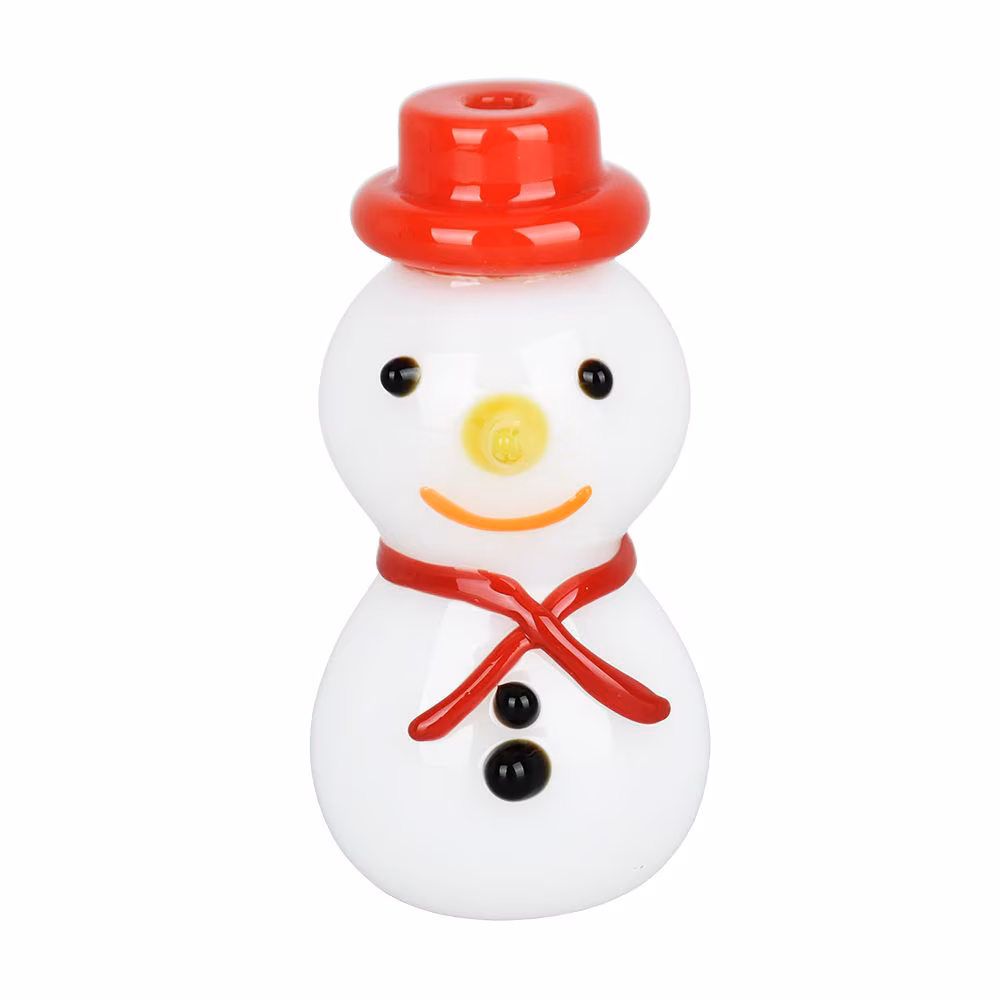 Photograph of product: Snowman Glass Hand Pipe - 3.5"