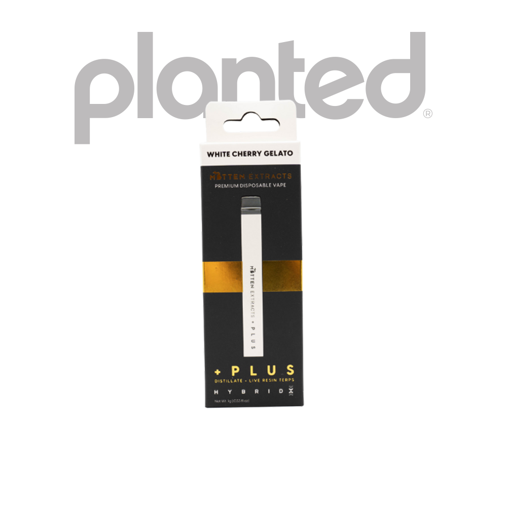 Photograph of product: MITTEN EXTRACTS | WHITE CHERRY GELATO | 1G | DISPOSABLE