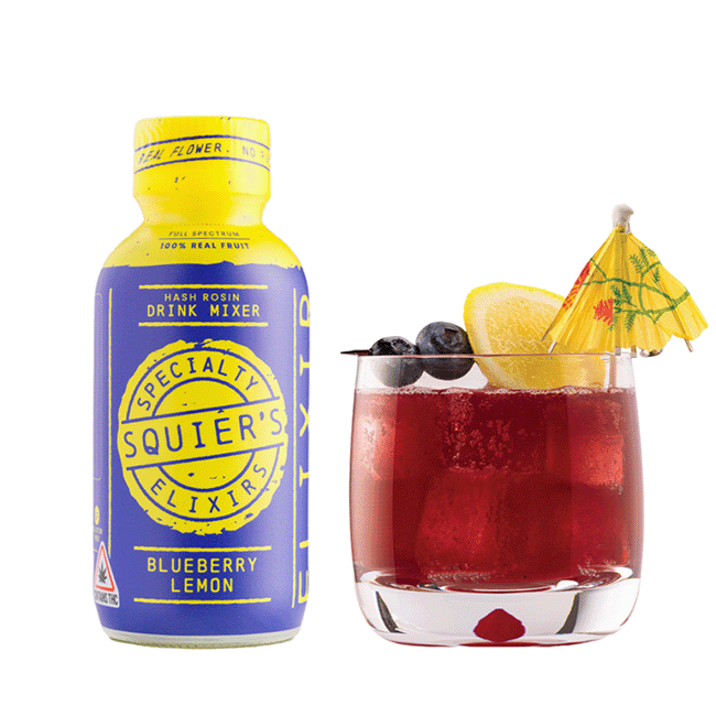 Photograph of product: Squier's | Blueberry Lemon | au chocolat Rosin Drink Mixer | 10mg
