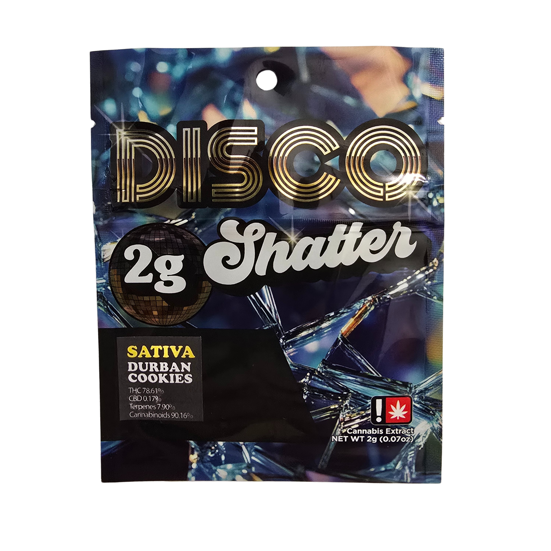 Photograph of product: Dab | Disco Dabs | Durban Cookies Shatter | 2g