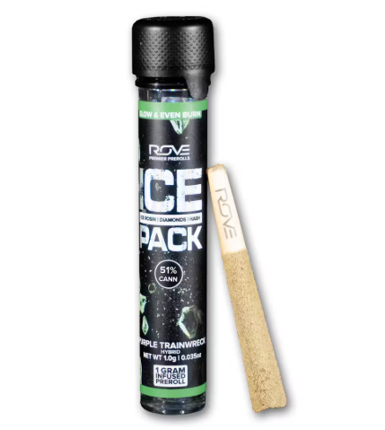 Photograph of product: Rove - Infused Pre Roll - ICE Pack Purple Trainwreck