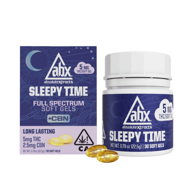 Photograph of product: Sleepy Time +CBN Soft Gels 5mg 30ct - 