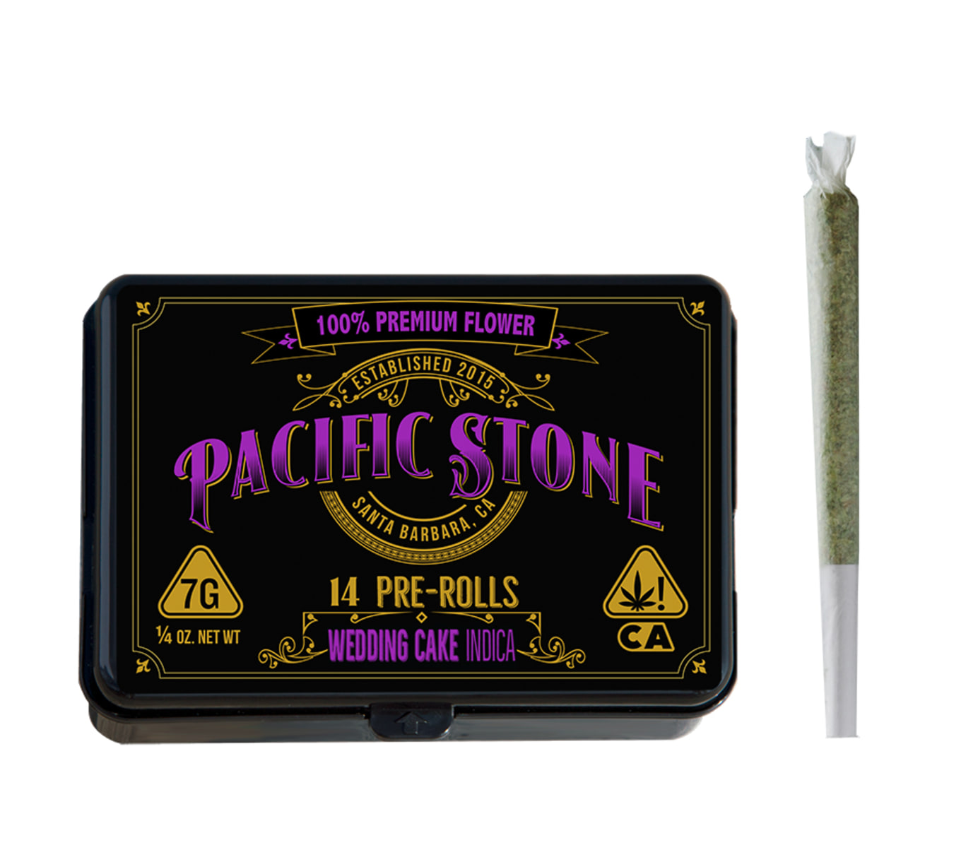 Photograph of product: Pacific Stone - Wedding Cake - 7g - 14ct Pre Rolls