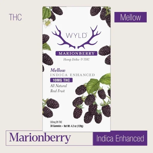 Photograph of product: Wyld - 300mg Marionberry Gummies