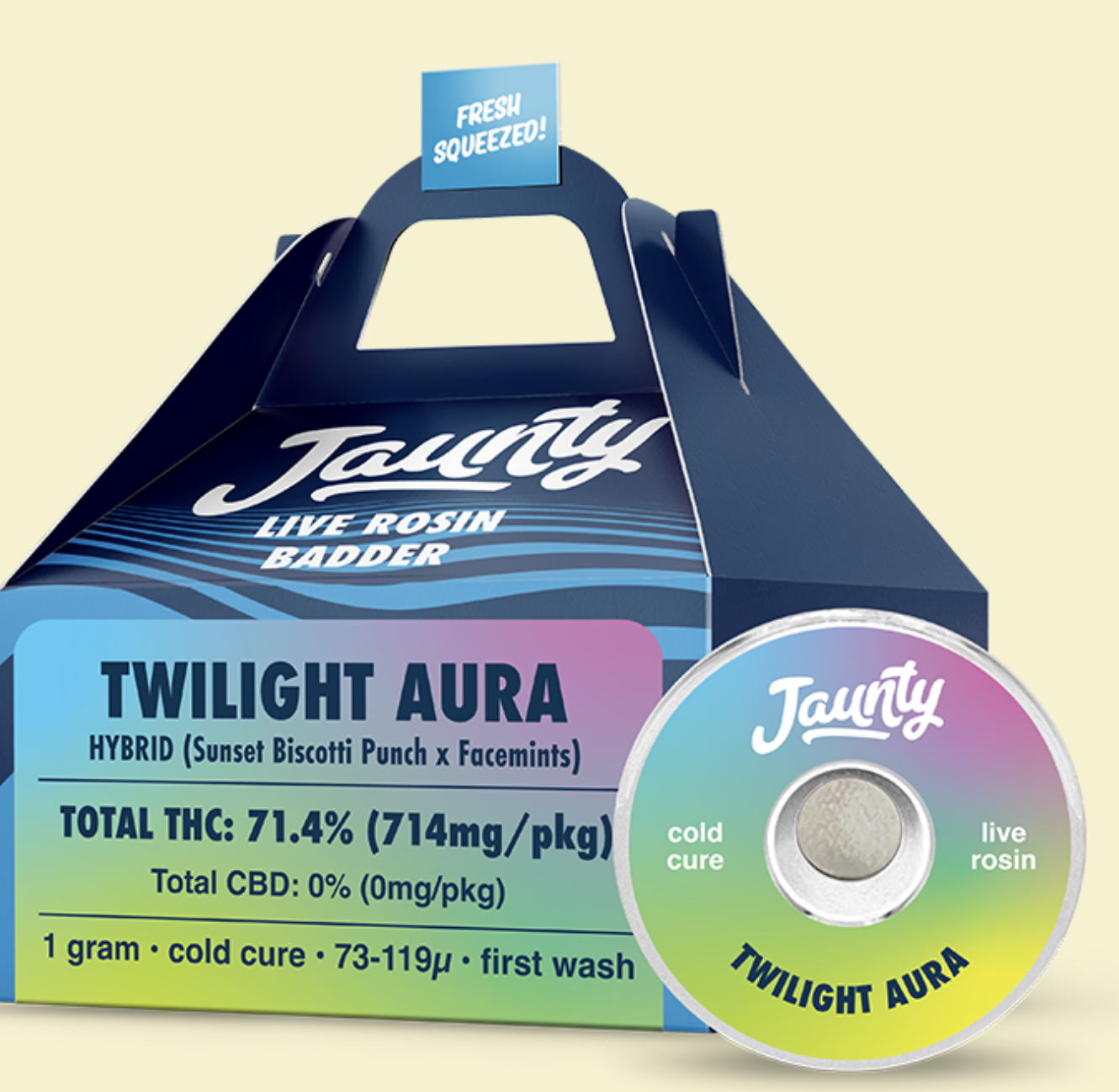 Photograph of product: Jaunty | Twilight Aura | 1g Badder
