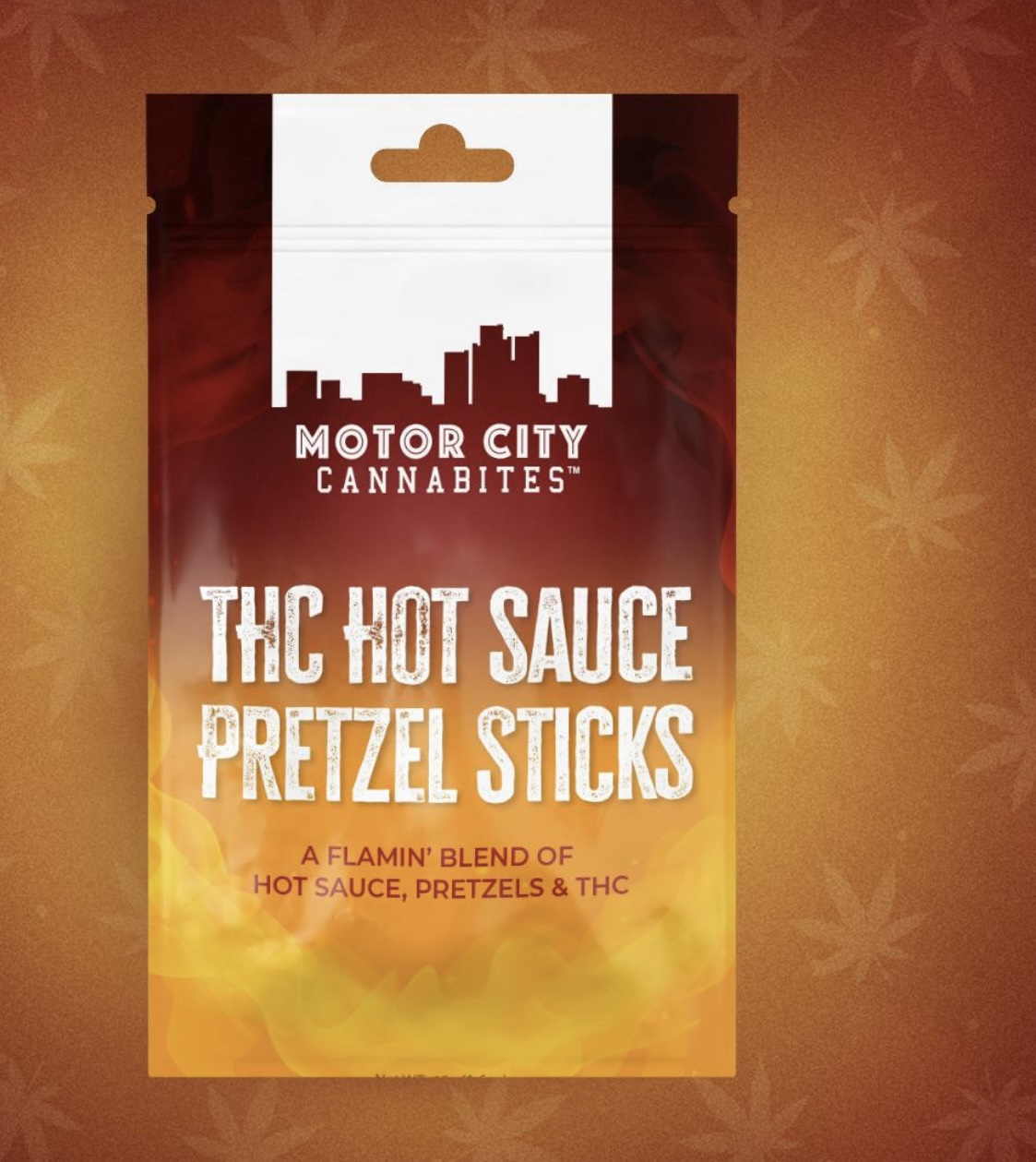 Photograph of product: AU MCC: Hot Sauce Pretzel Sticks 200mg