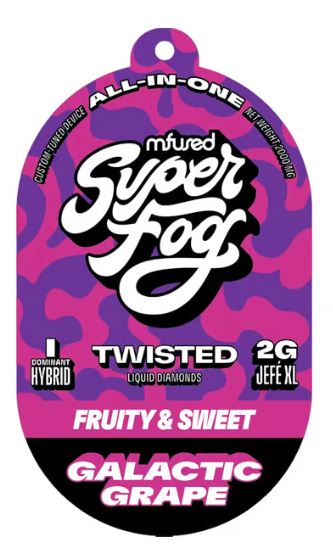 Photograph of product: Galactic Grape | Twisted Liquid Diamonds Disposable