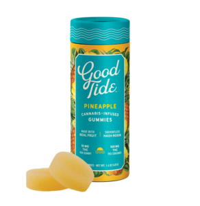 Photograph of product: Good Tide | Rosin Edible | Pineapple | TH-oui 100mg