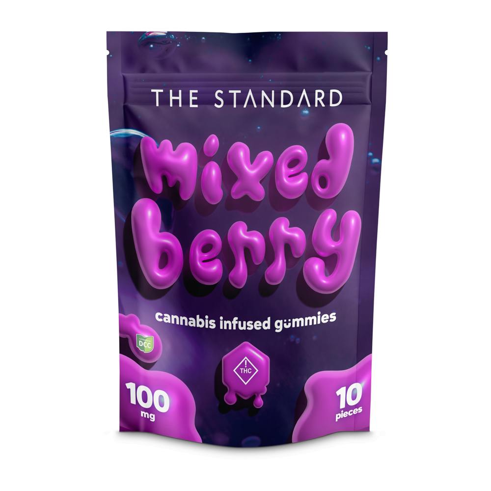 Photograph of product: Mixed Berry Gummies | 10pk | 100mg - 