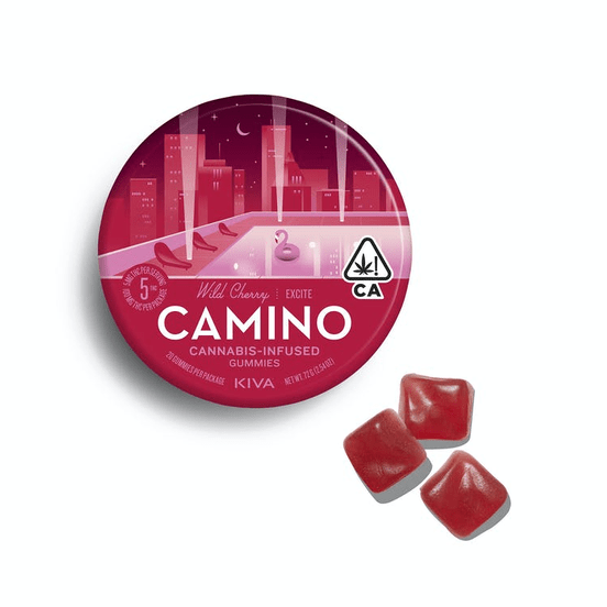 Photograph of product: KIVA - 100MG CAMINO - WILD CHERRY - 