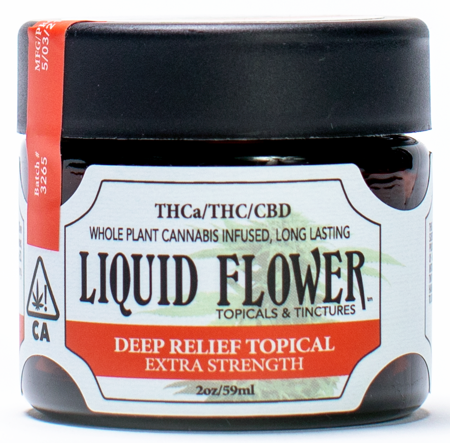 Photograph of product: Liquid Flower | Topical | Deep Relief Extra Strength | 2oz