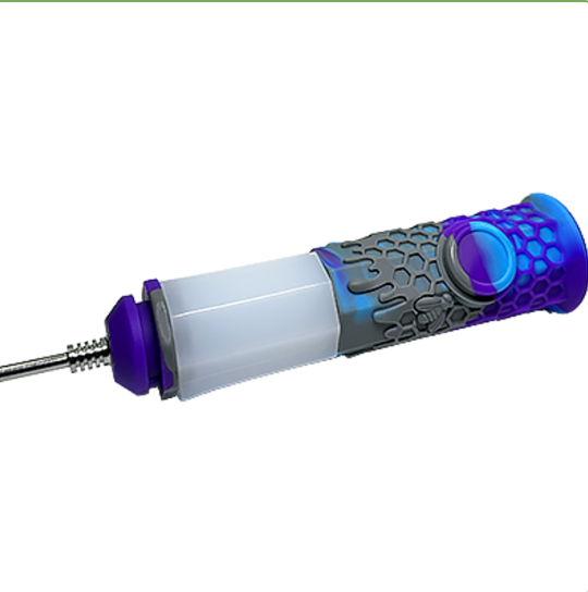 Photograph of product: Dab Straws - - 10mm Tip Silicone Nectar Bubbler with Stash $20