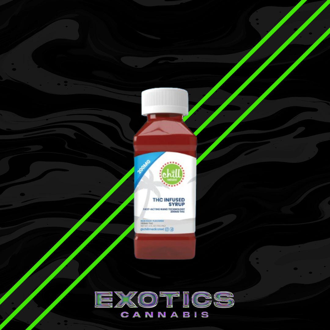 Photograph of product: Chill Medicated - Blue Razz Syrup 200mg (2/$20)
