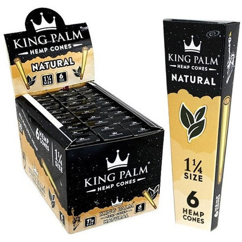 Photograph of product: King Palm | 1 1/4 Cones | 6pk | Natural