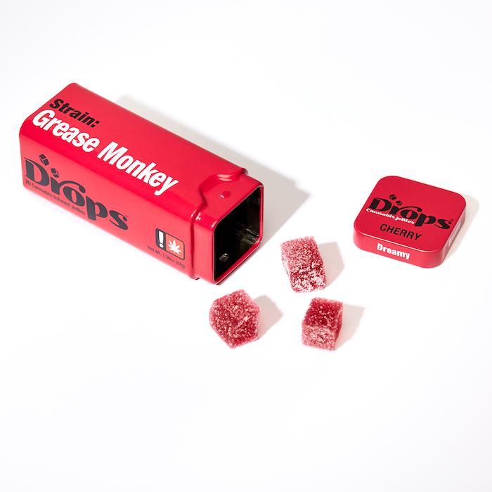 Photograph of product: Gummy - Drops 20pc - 100mg - Cherry