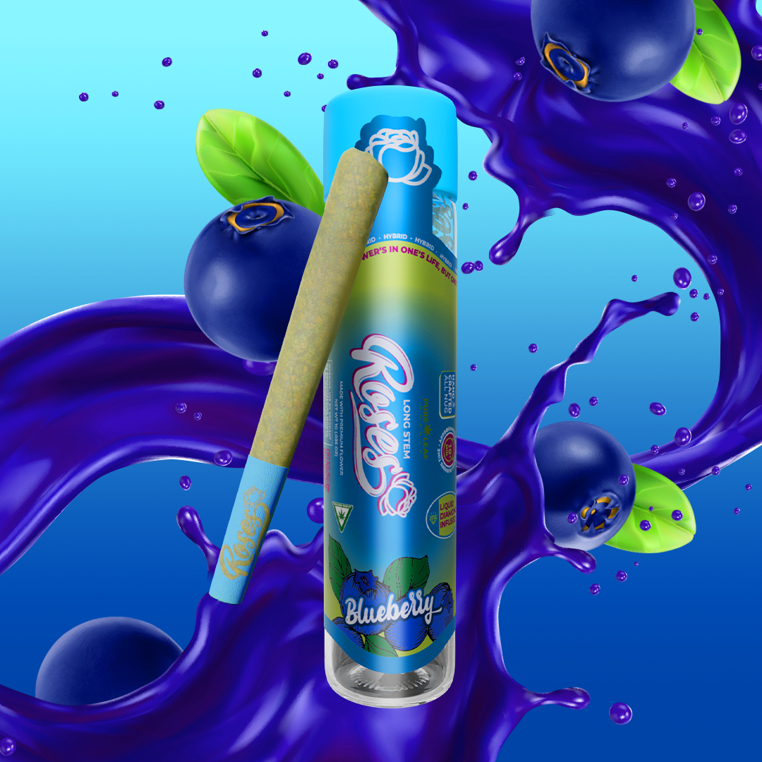 Photograph of product: Blueberry 1g Infused Preroll by Roses