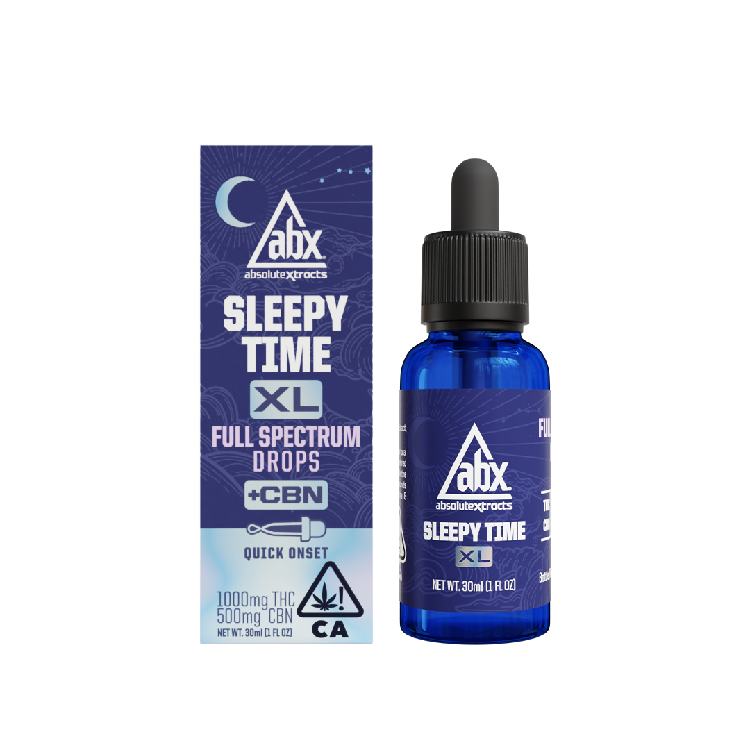 Photograph of product: ABX | Tincture | Solventless Sleepy Time Drops | 2:1 TH-oui/CBD | 30ml