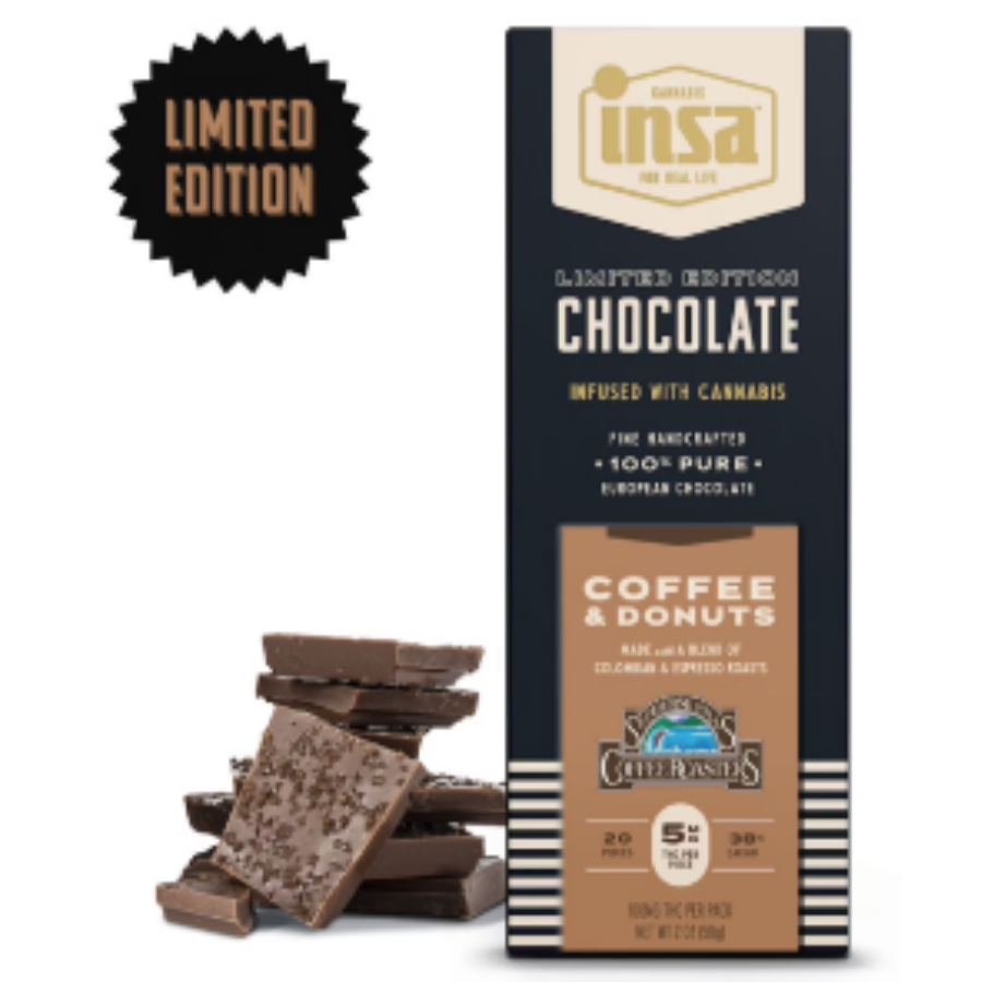 Photograph of product: Chocolate Bar | Coffee & Donuts | 5mg 20pk