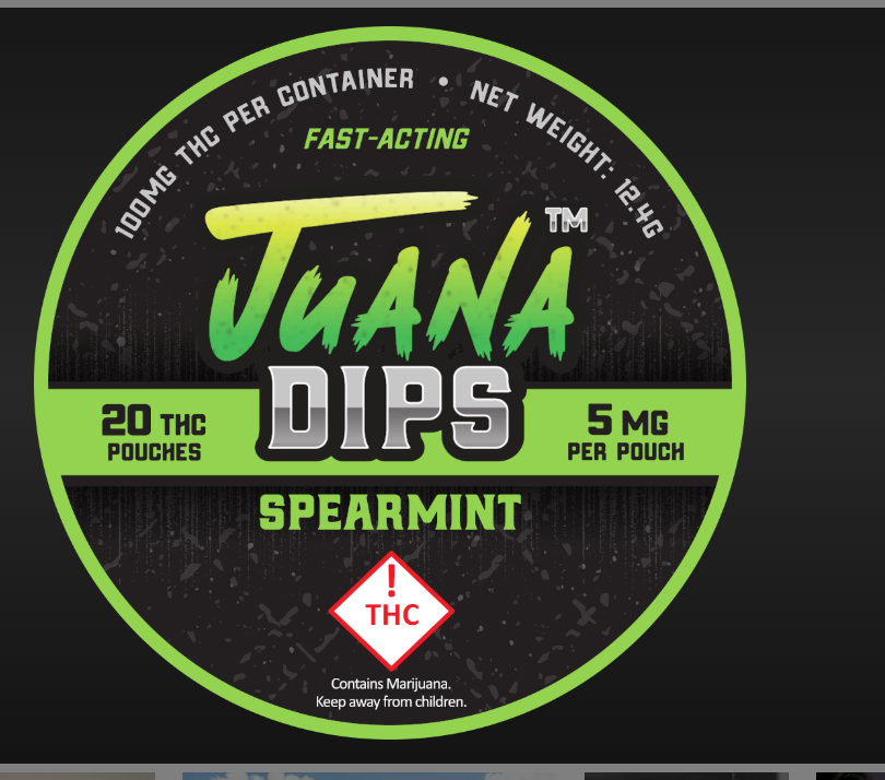 Photograph of product: Juana Dips Spearmint | 100mg | GreenMeadows