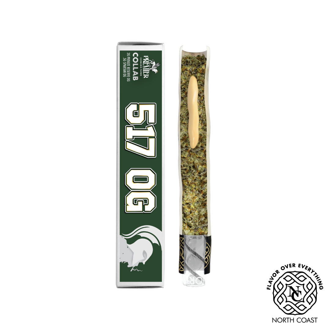 Photograph of product: North Coast x Premier | 517 OG Tier 1 Joint Donut | 2.5g