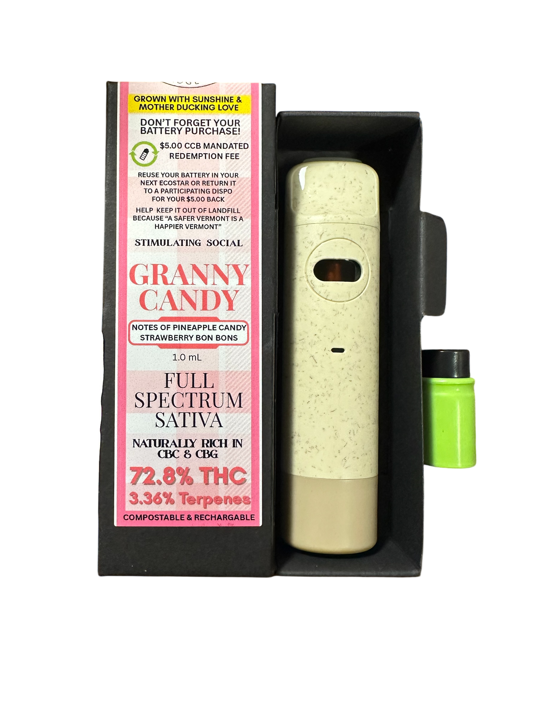 Photograph of product: Granny Candy | 'EcoStar' Compostable Vape