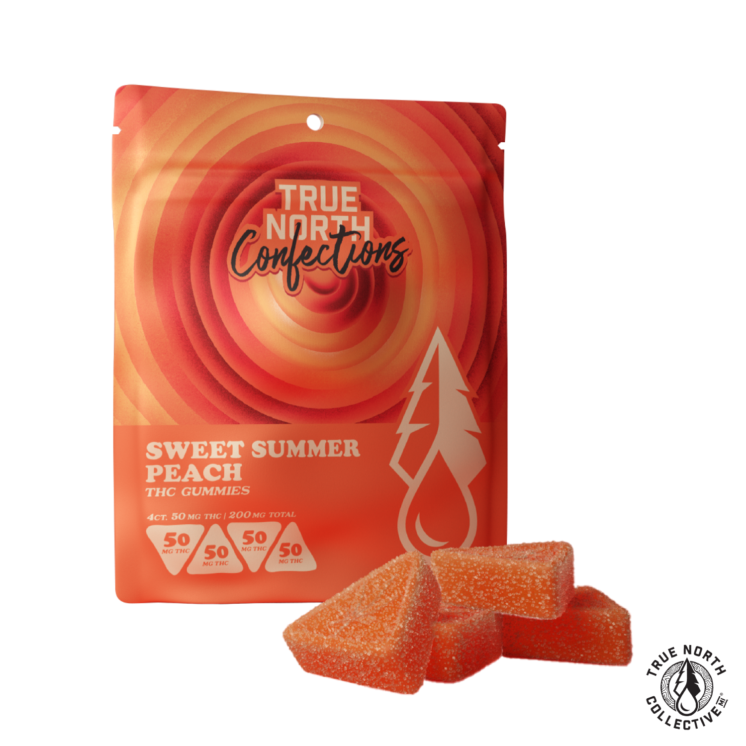 Photograph of product: Sweet Summer Peach Gummies - 200mg