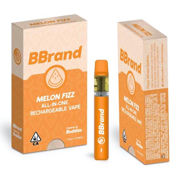 Photograph of Product: Buddies | Distillate AIO | Melon Fizz | 1g