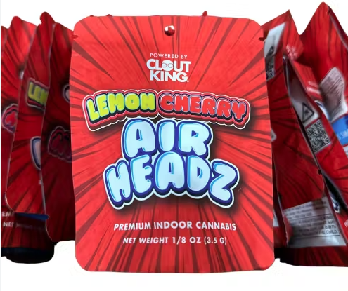 Photograph of product: Clout King Lemon Cherry Air Headz Cloutlettes (Smalls) 1/8