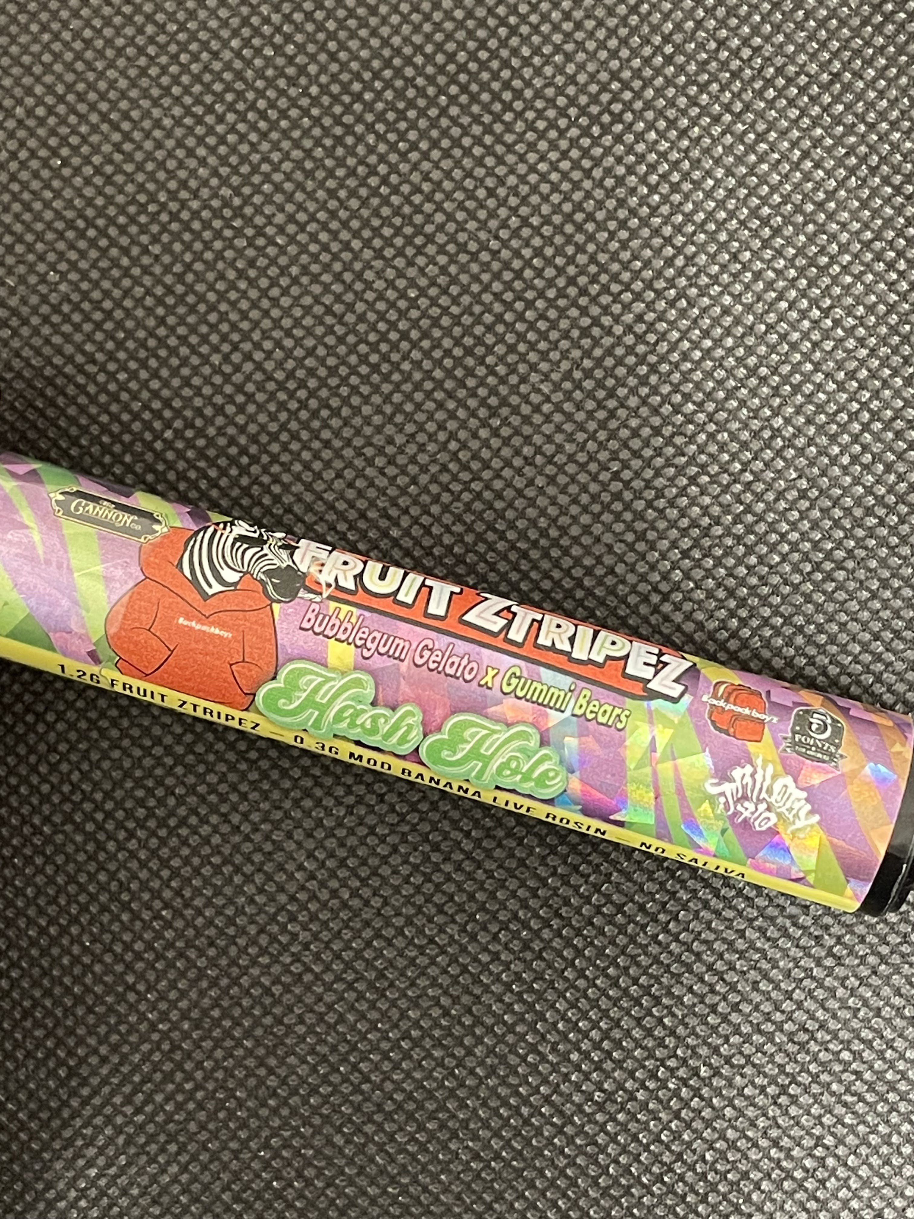 Photograph of product: Fruit Ztripez x MOD Banana au chocolat Hole 1.5g | Backpack Boyz x Trilogy 710