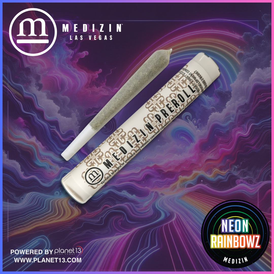 Photograph of product: Neon Rainbowz 1g Preroll