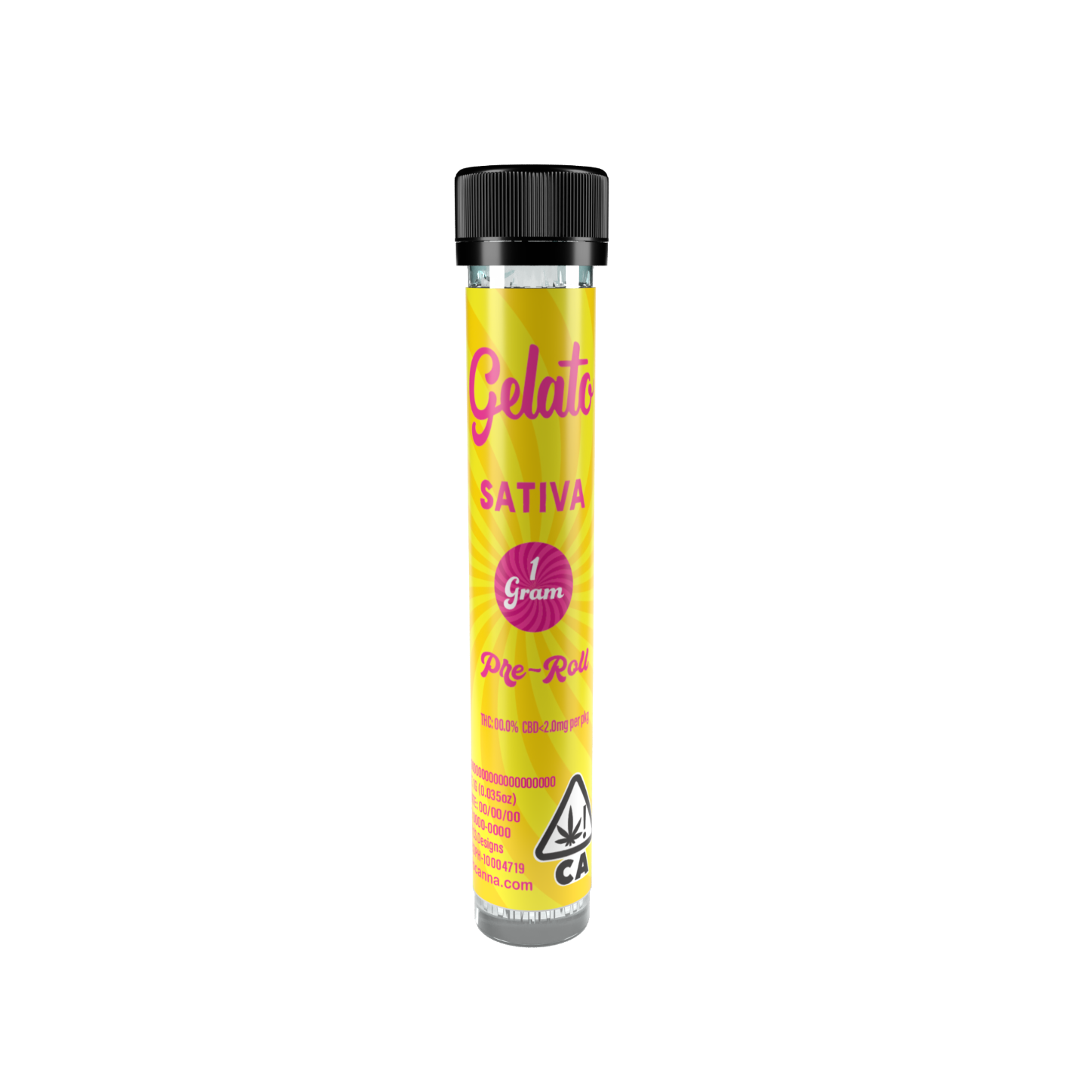 Photograph of product: Gelato - 1g Pre Roll - Sour Diesel