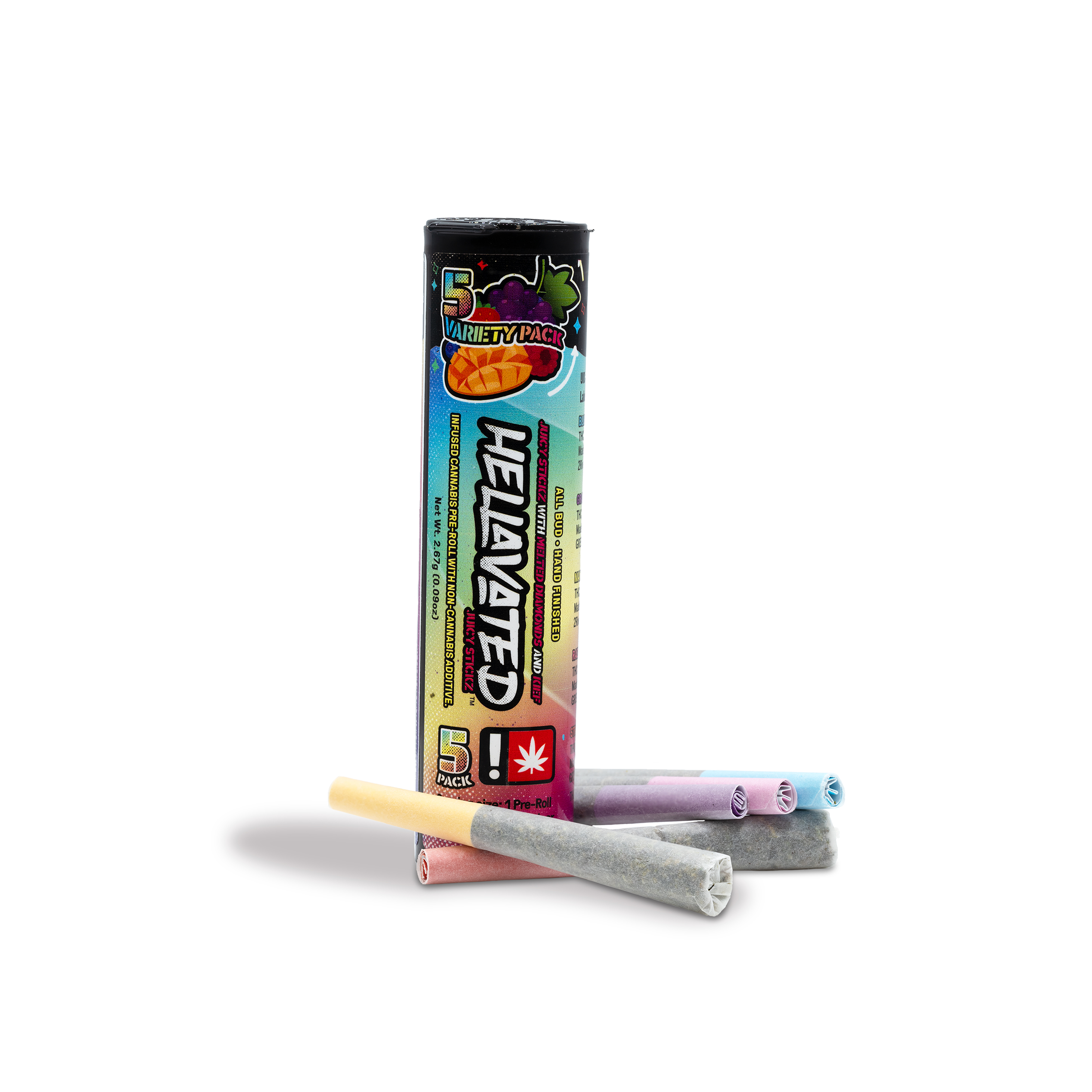 Photograph of product: Hellavated - Variety Infused Pre-roll 5pk