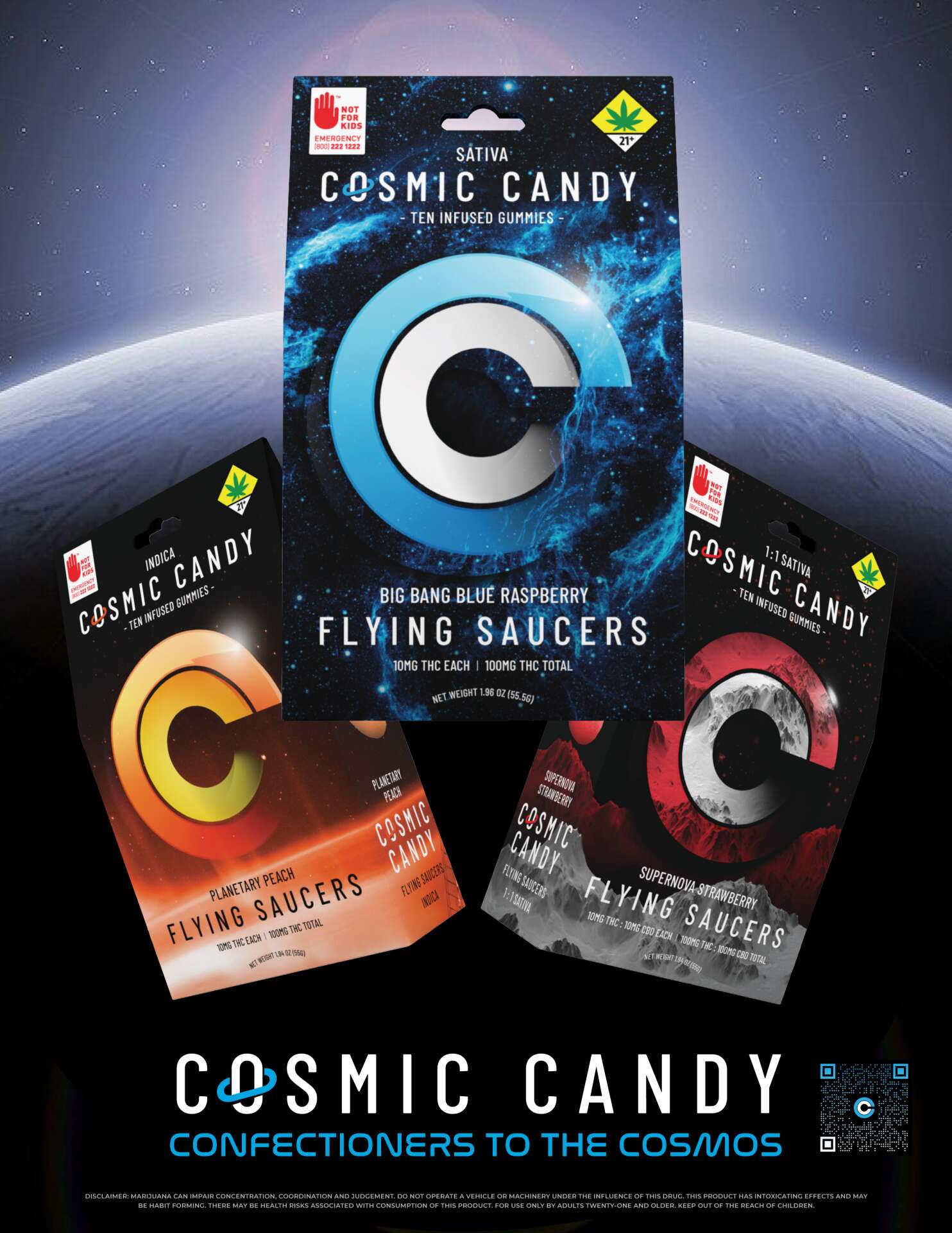 Photograph of product: NWCS - Cosmic Space Time Sour Raspberry (I) 10pk