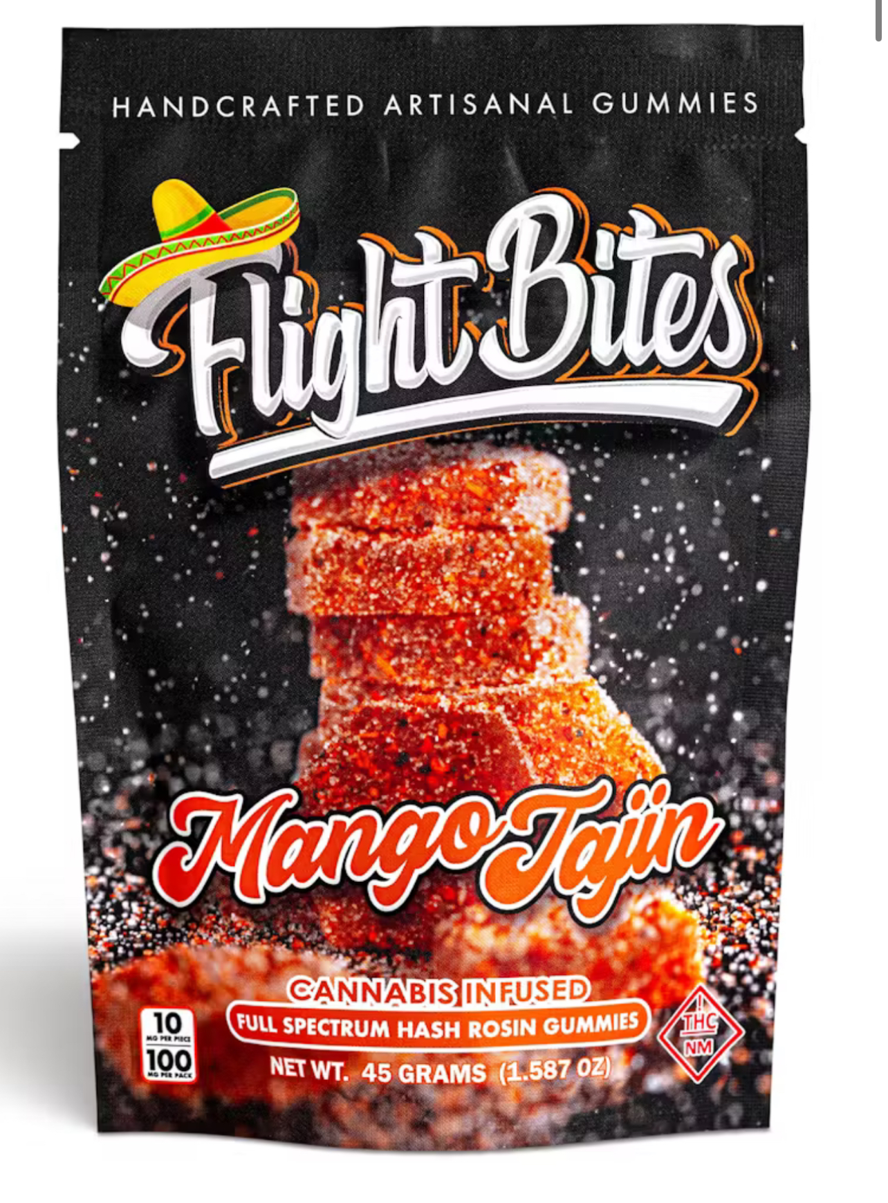 Photograph of product: MANGO TAJIN LIVE ROSIN GUMMIES | 100MG