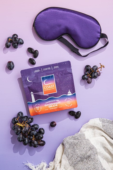 Photograph of product: GoodNight Grape 25:5 Deep Sleep Gummies | 100mg