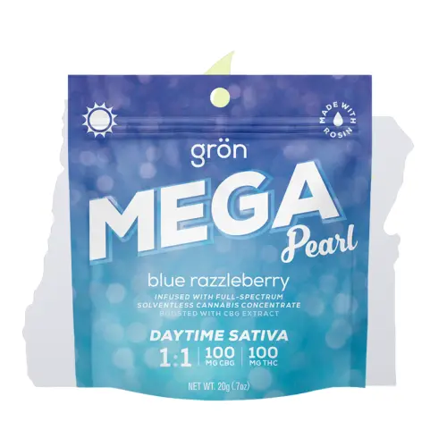 Photograph of product: Gron-Pearl-1:1-Blue Razz.