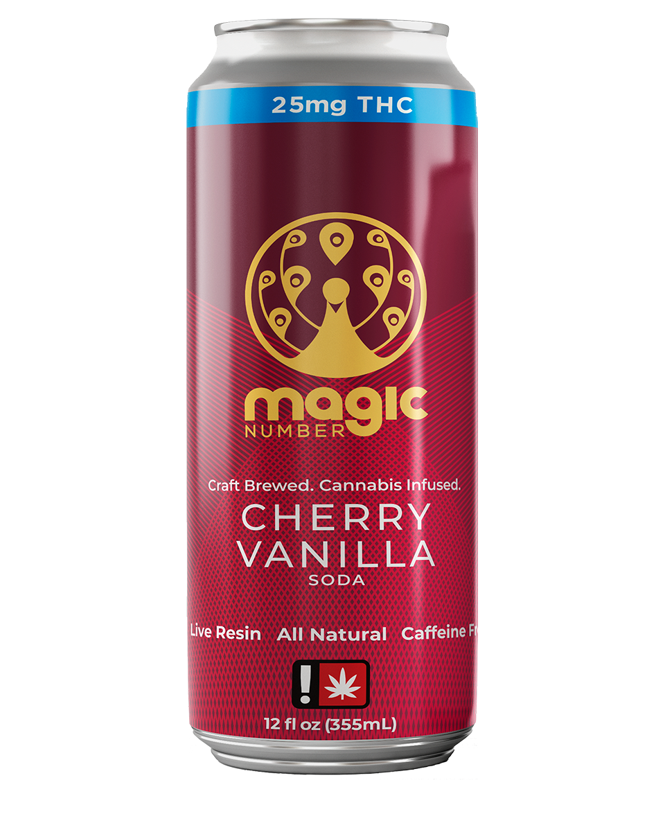 Photograph of product: Magic Number Cherry Vanilla 25mg Soda