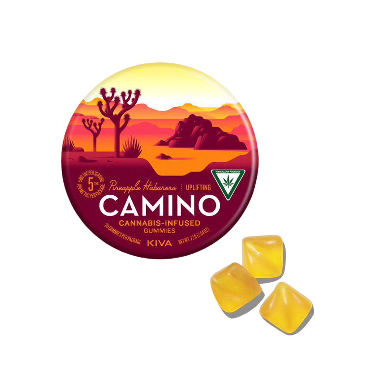 Photograph of product: Pineapple Habanero 200mg Gummies By Camino
