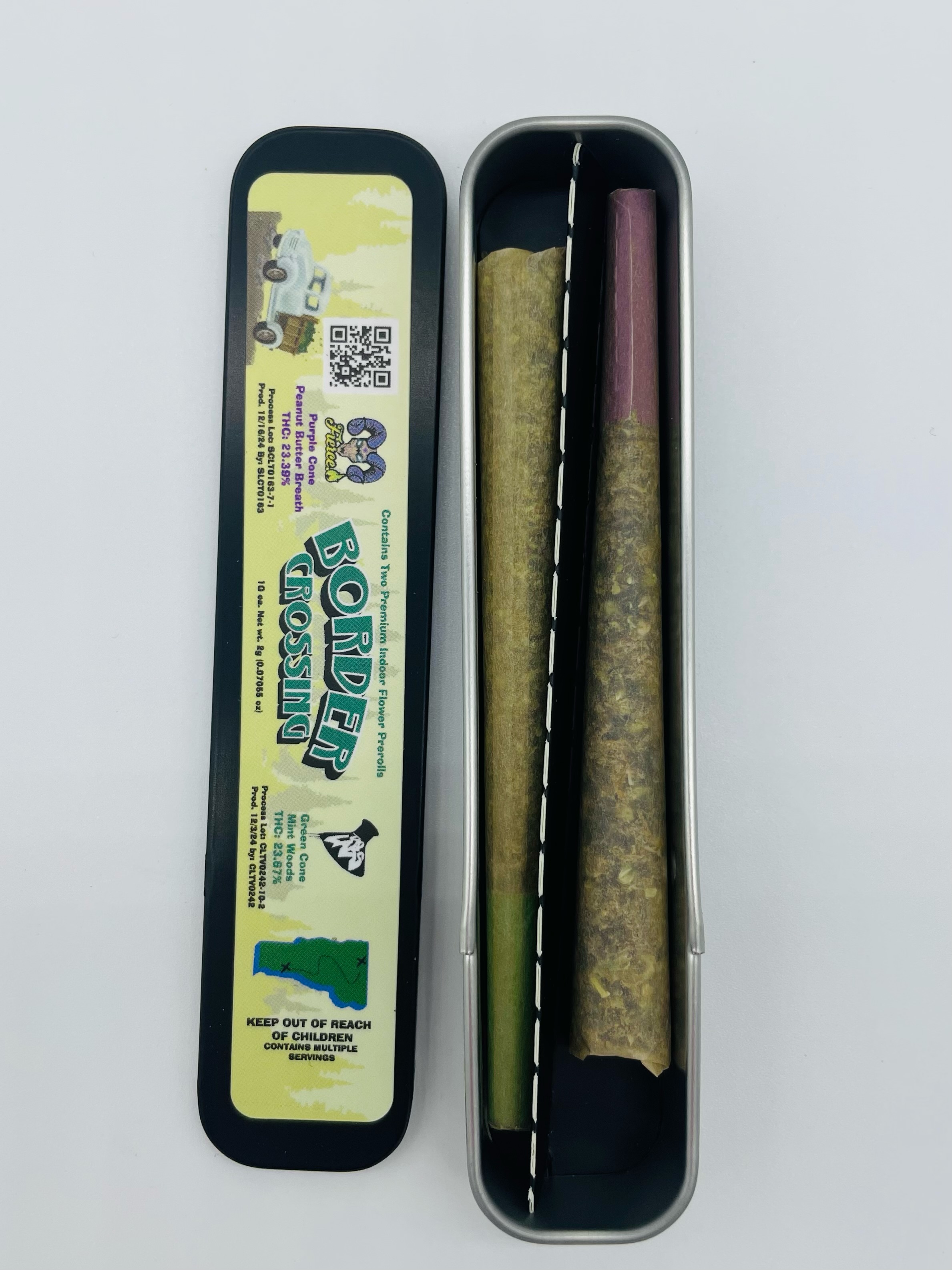 Photograph of product: Tao Labs | Border Crossing 2pk | Pre-roll | 2g | 23% TH-oui