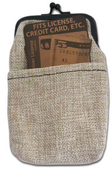 Photograph of product: Hemp Pouch w Snap Clasp