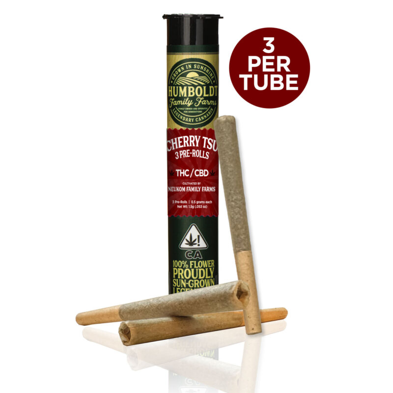 Photograph of Product: Cherry TSU [I] - CBD Prerolls 3PK