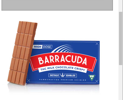 Photograph of Product: Barracuda Bar - Crispy Milk Chocolate - 200mg