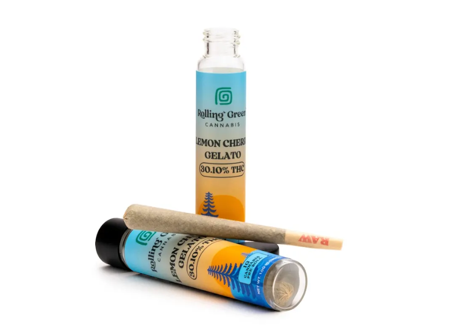 Photograph of product: Rolling Green | Lemon Cherry Gelato | Preroll