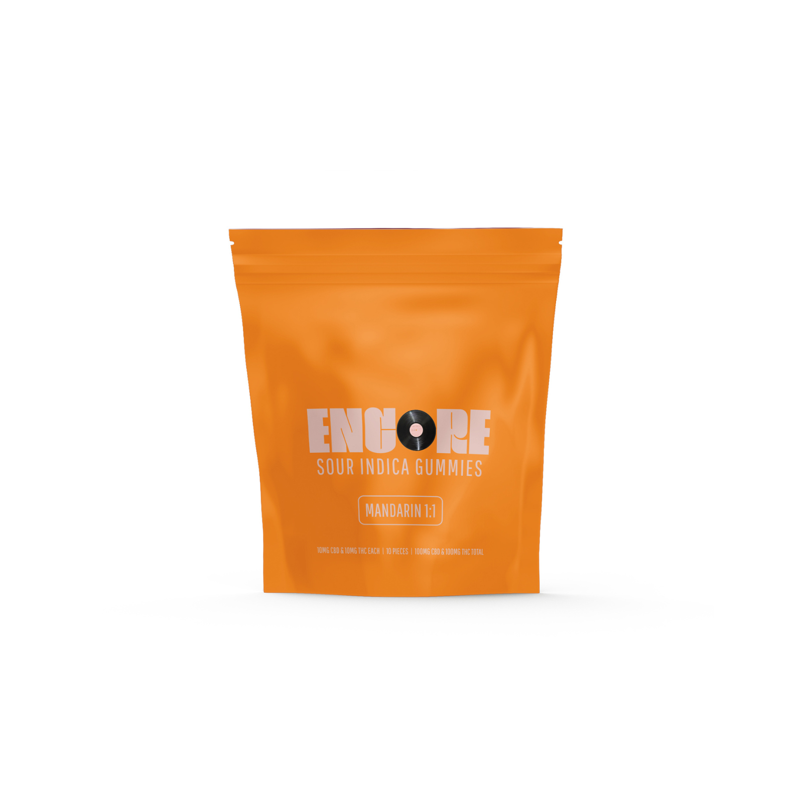 Photograph of product: Encore Gummies | Sour Mandarin | 10pk 1:1 (TH-oui:CBD)