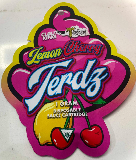 Photograph of product: Clout King - Sauce Disposable - Lemon Cherry Terdz