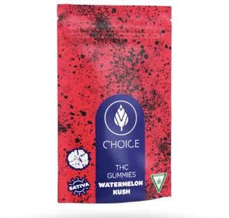 Photograph of product: Choice Chews - Watermelon Kush (Oui'd) 200mg